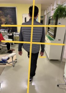 アイ フットケアインソール　右片足立ち　インソール作製後